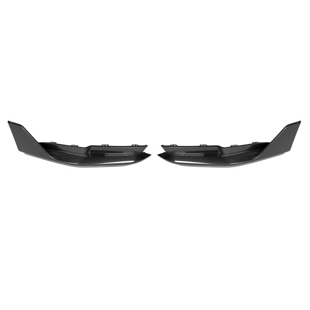 Two low-profile rear corner extension pieces on a white background.