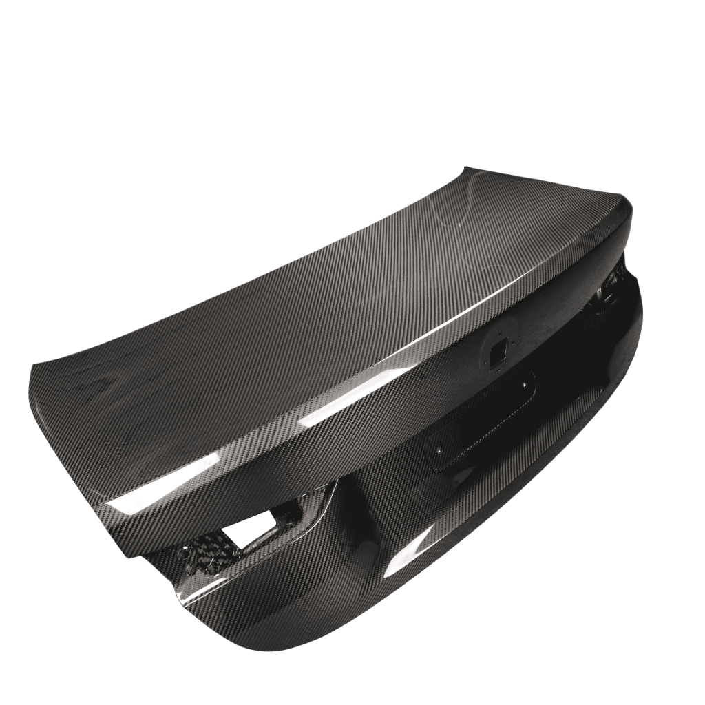 Outer view of a trunk lid panel.