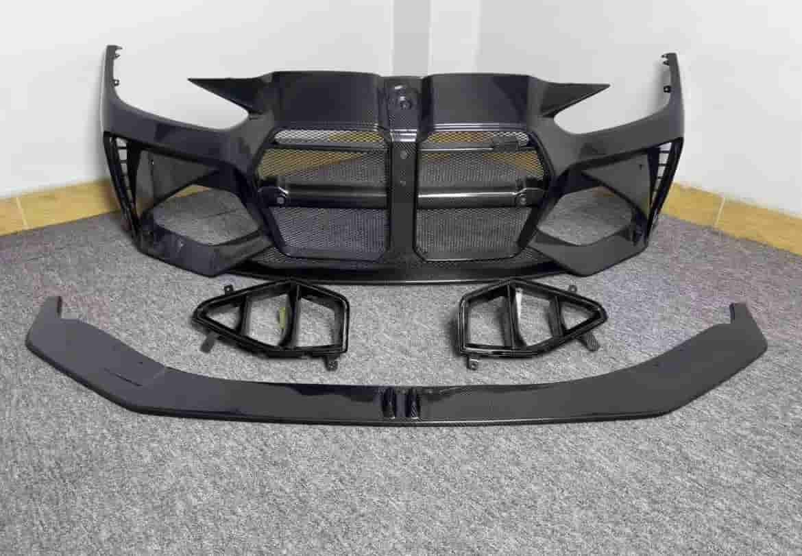 Front bumper cover and several separate lower components.