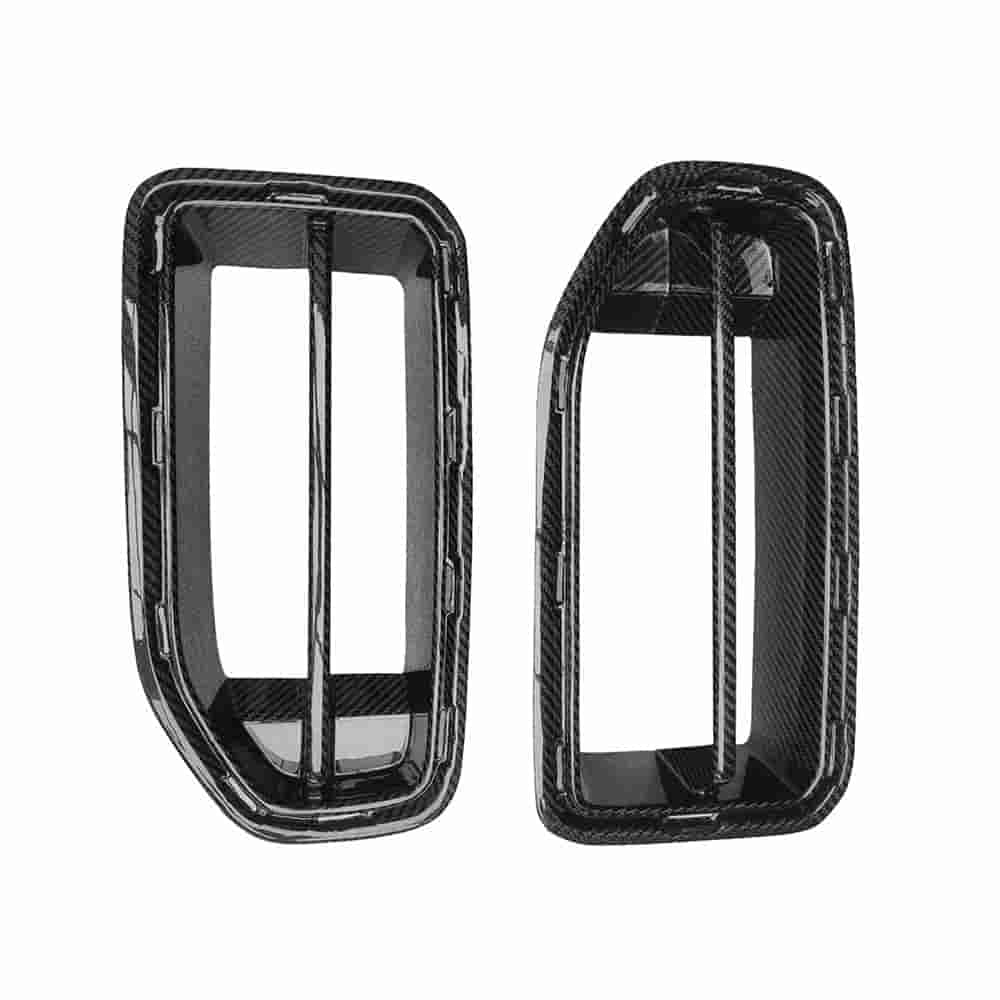 Pair of rectangular grille pieces standing vertically.