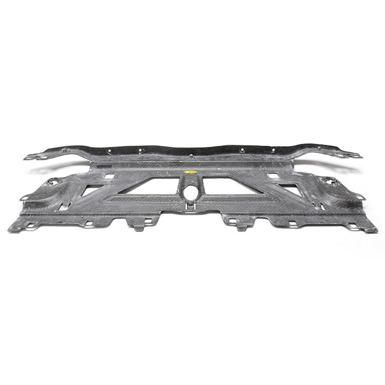 Reverse view of a long engine-bay panel.