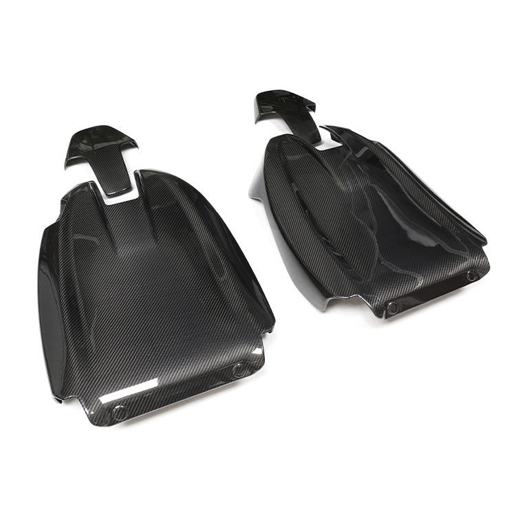 Reverse-side view of seat-back shells.