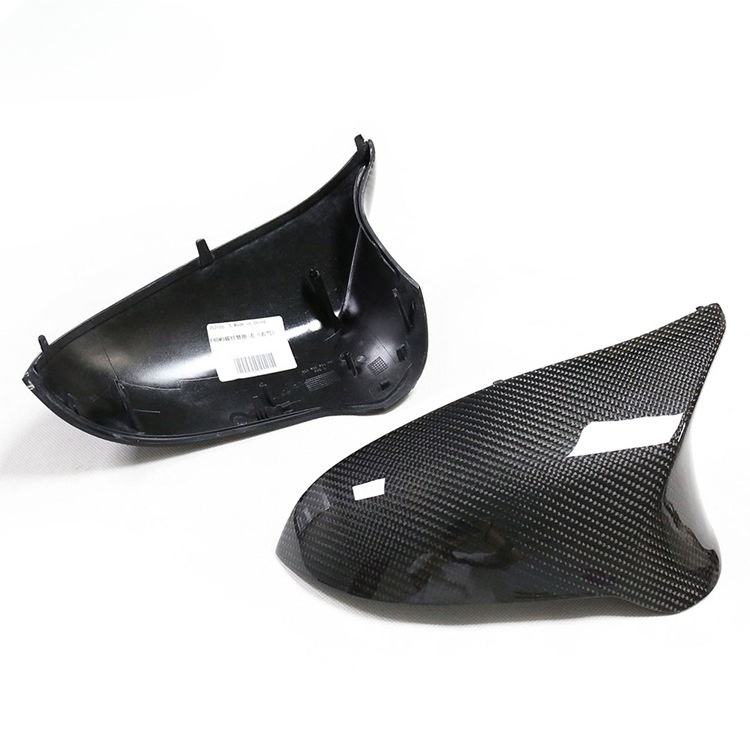 Inside and outside views of mirror cap shells.