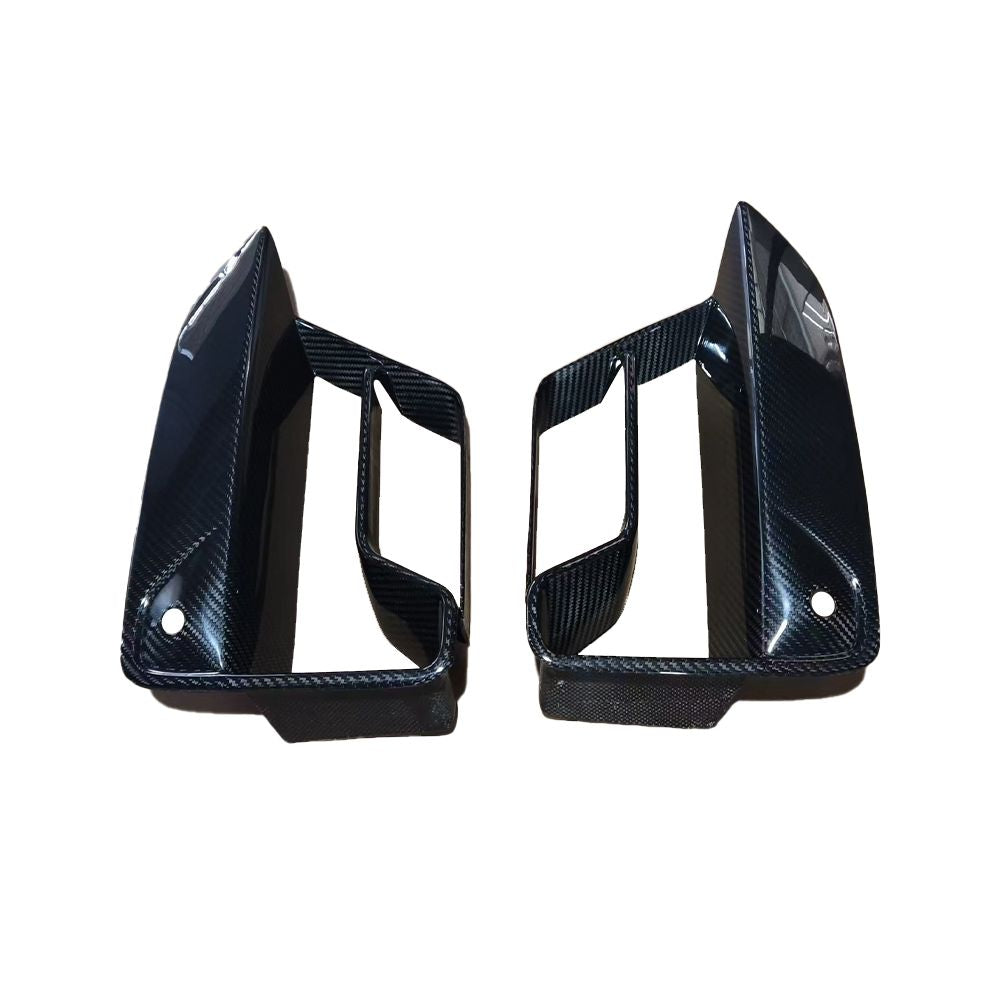 Front-facing view of paired vent frames.