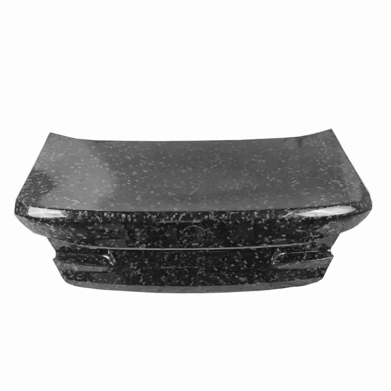 Trunk lid panel with an irregular patterned surface.