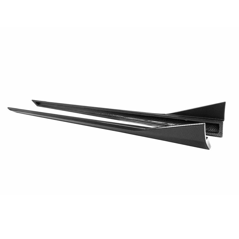 Two long side skirt pieces with raised end profiles.
