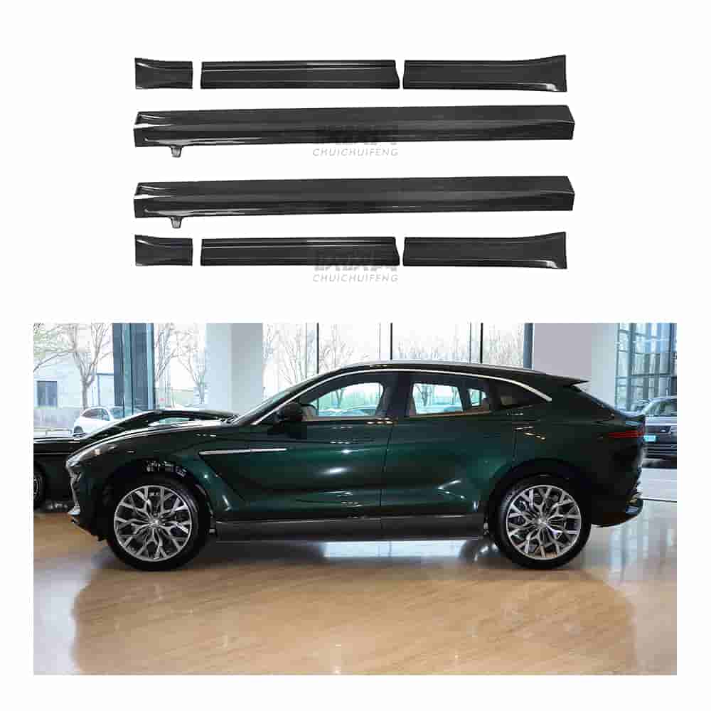 Composite showing long side skirt sections and an SUV side profile.