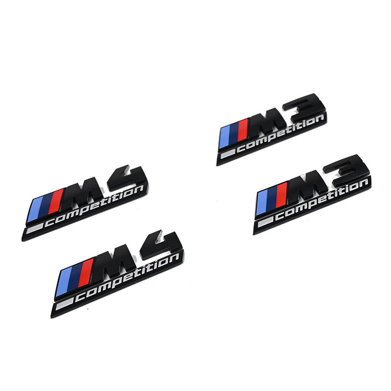 Several M3 and M4 badge variants.