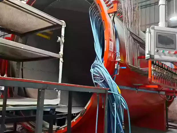 Autoclave curing process for dry carbon fiber automotive parts at CCF