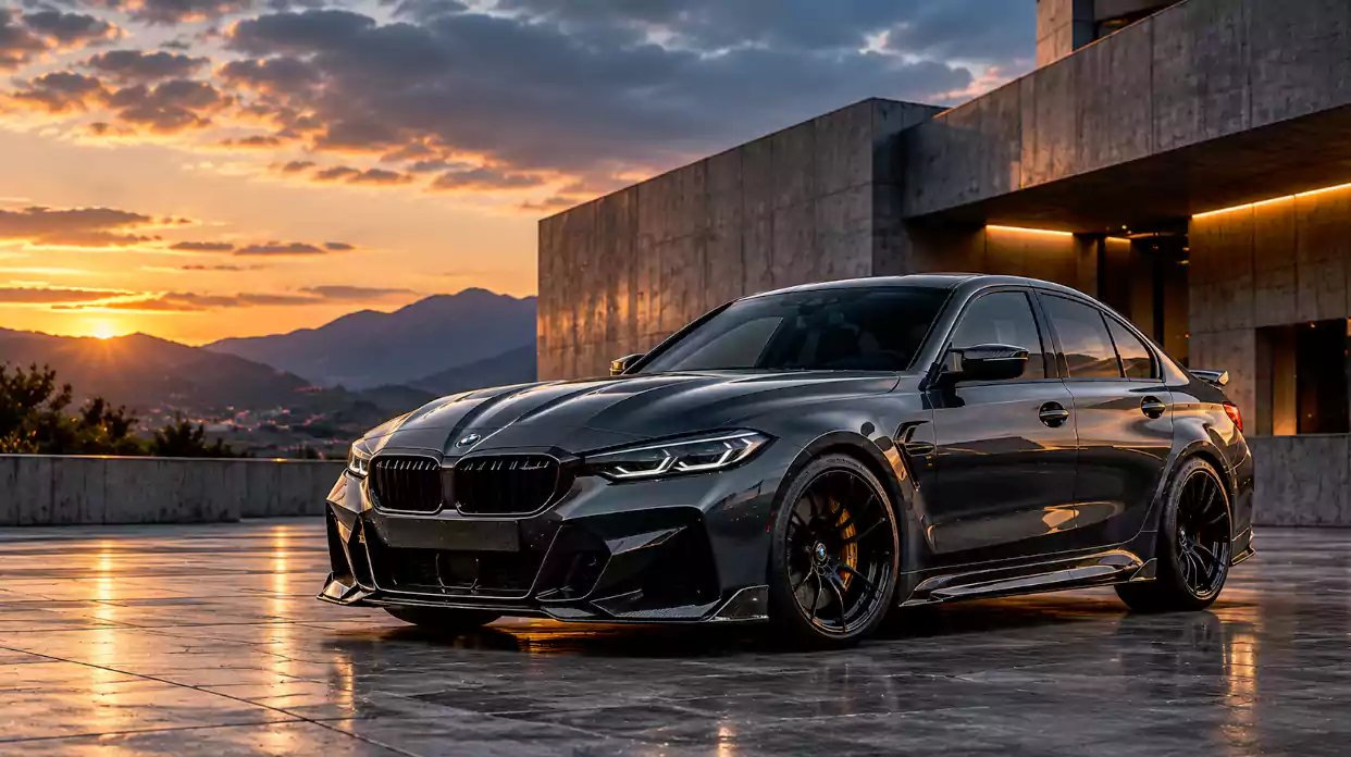 BMW M5 — pièces en fibre de carbone