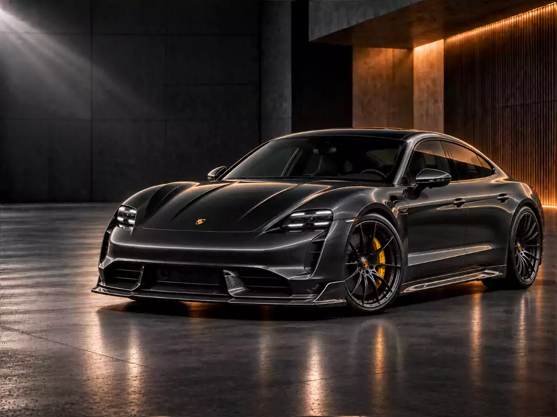 Porsche Taycan — pièces en fibre de carbone